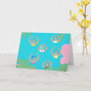 Carte Baigneurs artistiques   Illustration de natation a