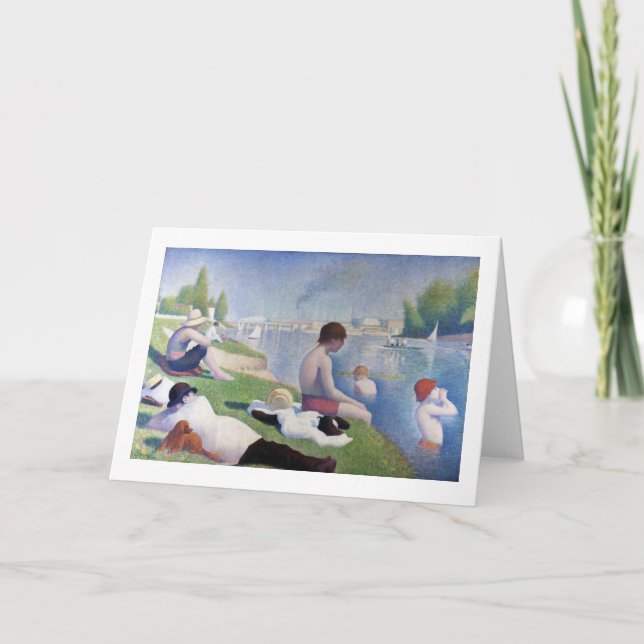 Carte Baignoire à Asnières, Seurat (Devant)