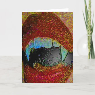 CARTE BAISER DE VAMPIRE