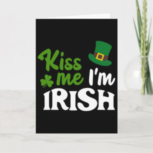Carte Baiser Irlandais Bisous Je Suis Irlandais St Patri