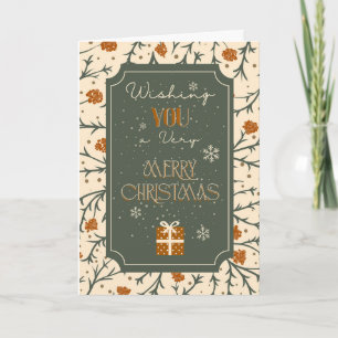 Carte Baisers d'Evergreen sous le gui de Noël