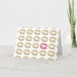 Carte Baisers en bâton blanc