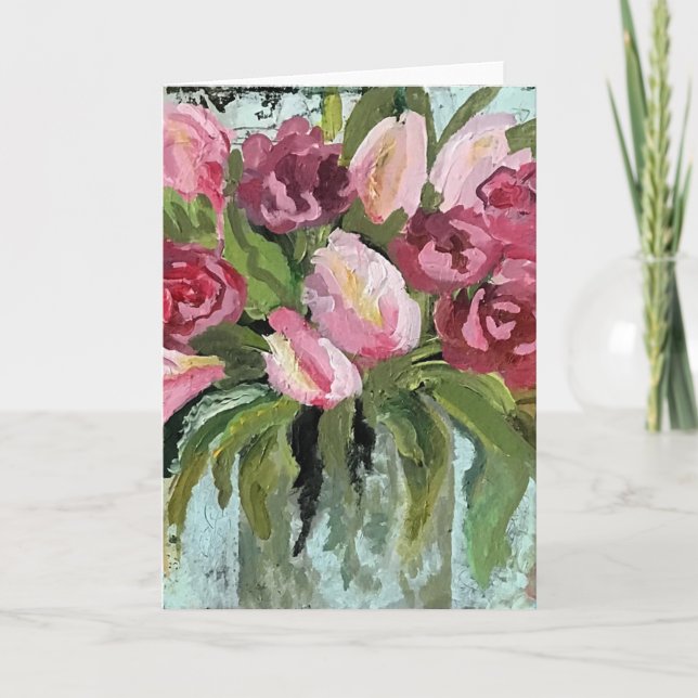 Carte Baisers Rétro - Intérieur vierge pour votre messag (Devant)