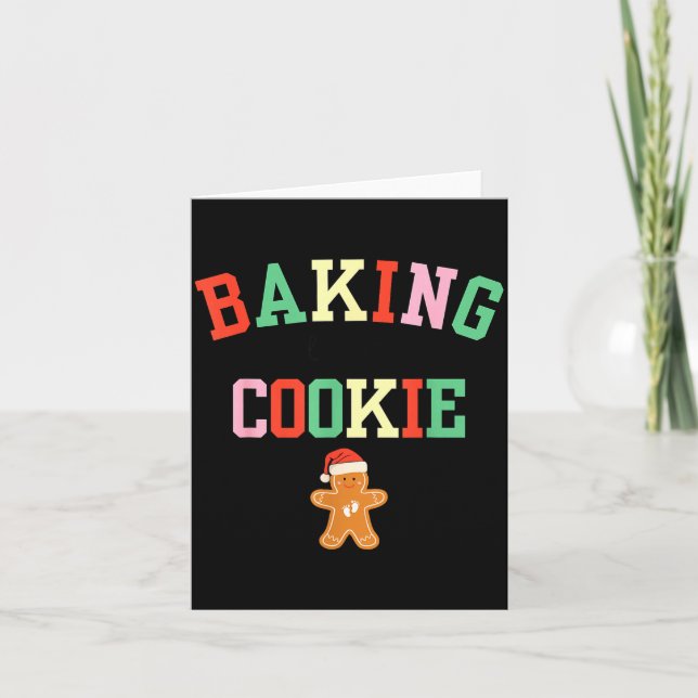 Carte Baking A Little Cookie Pregnant Christmas Mom To B (Devant)