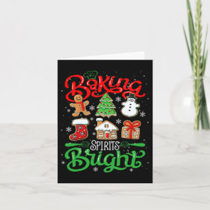 Carte Baking Spirit Bright Donut Christmas Tree Xmas Coo