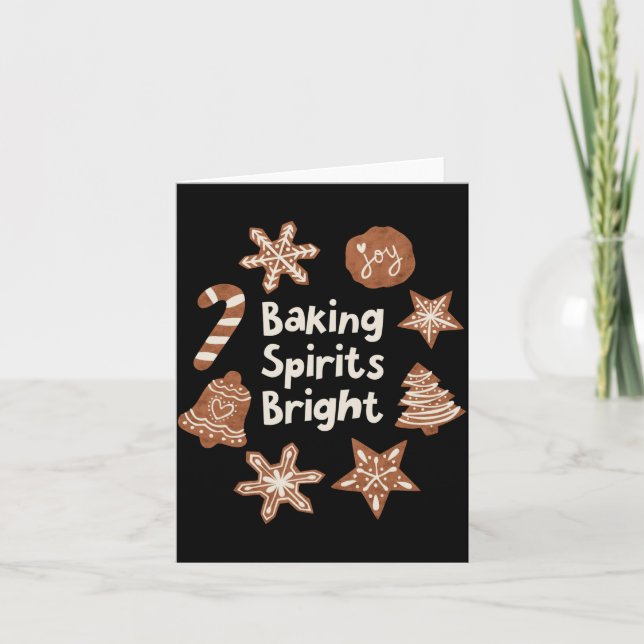 Carte Baking Srits Bright Holiday Cookies T Shirt  (Devant)