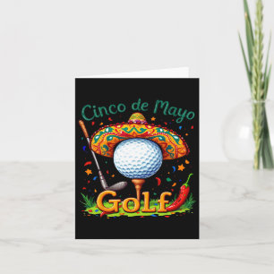 Carte Bal De Golf Cinco De Mayo Avec Sombrero Margarita 