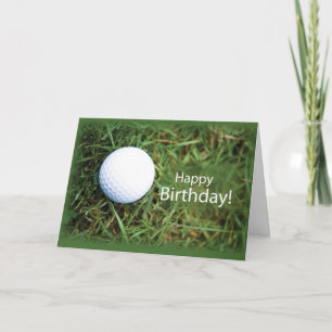 Carte Bal de golf en herbe 2728 Anniversaire
