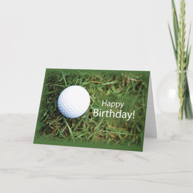 Carte Bal de golf en herbe 2728 Anniversaire (Devant)