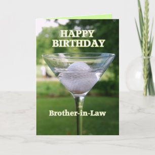Carte Bal de golf Martini Brother-in-Law