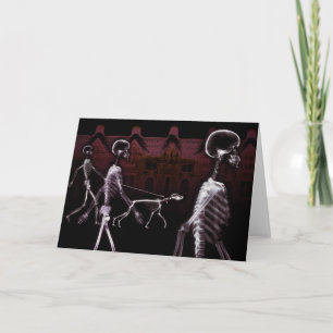 Carte Balade de minuit de squelettes de rayon X