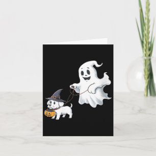 Carte Balade Fantôme Féminin T-Shirt Col en V Halloween