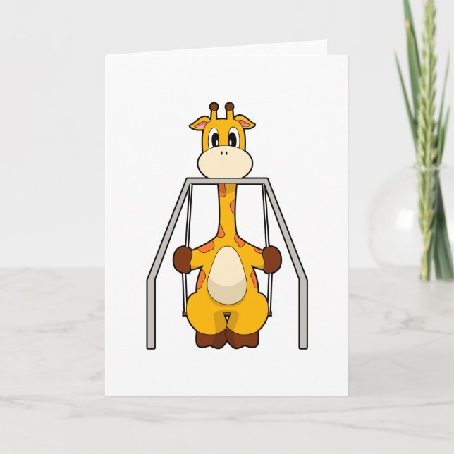 Carte Balancoire Girafe (Devant)