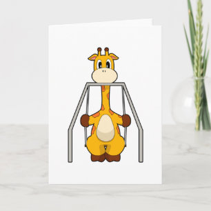 Carte Balancoire Girafe
