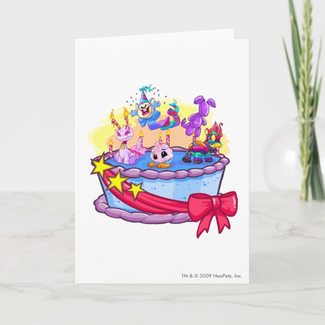 Carte Balayage du groupe de gâteaux d'anniversaire (Devant)