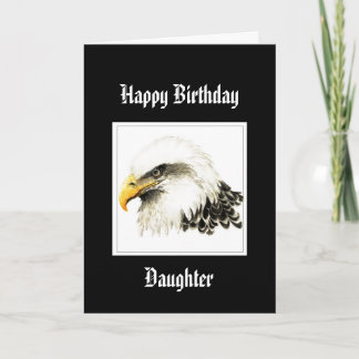 Carte Bald Eagle Anniversaire spécial fille militaire