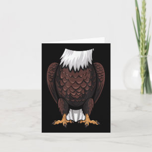 Carte Bald Eagle Halloween tenue Amusante Simple Enfants