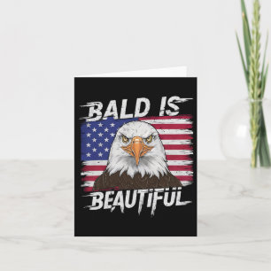 Carte Bald Est Beau Patriotique Hommes Femmes Drôle Bald