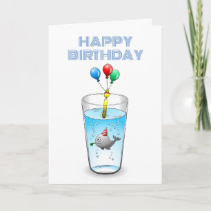 Carte Baleine adorable et mignonne