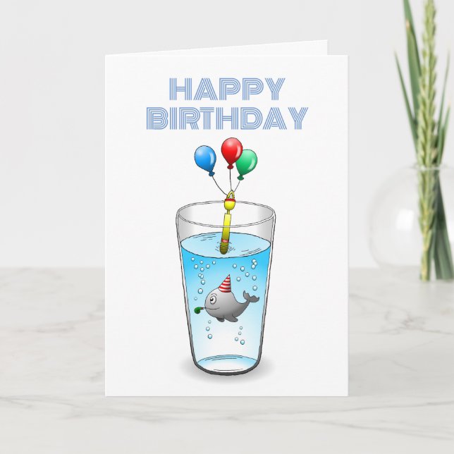 Carte Baleine adorable et mignonne (Devant)
