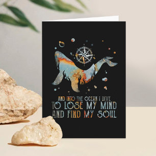 Carte Baleine Dans L'Océan Je Plonge Pour Perdre Mon Esp