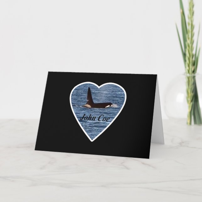 Carte Baleine tueuse John Coe personnalisable Orque de l (Devant)