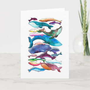 Carte Baleines, dauphins et marsouins