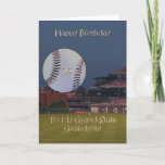 Carte Ball Park 10th Birthday Grandson Card<br><div class="desc">Une belle nuit au ballpark est une image parfaite pour souhaiter à votre petit-fils un joyeux 10e anniversaire !</div>