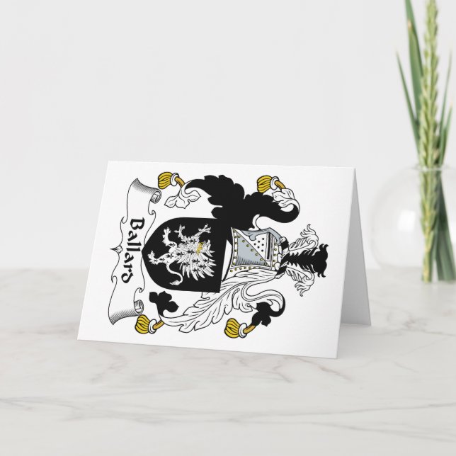 Carte Ballard Family Crest (Devant)