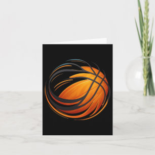Carte Balle de basketball avec lignes 