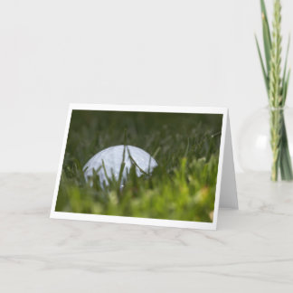 Carte balle de golf cachée
