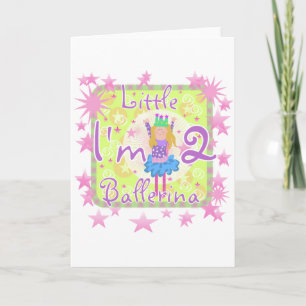 Carte Ballerina 2e Anniversaire Tshirts et cadeaux