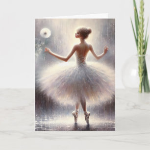 Carte Ballerina Anniversaire Avec Dandelion
