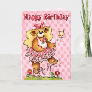 Carte Ballerine d'anniversaire