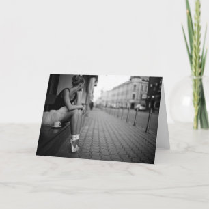 Carte Ballerine noire et blanche