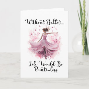 Carte Ballet drôle 