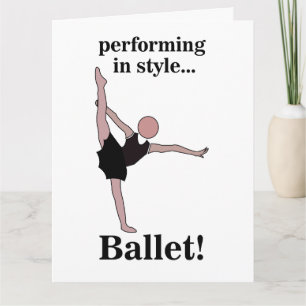 Carte Ballet En Style Ballerina Anniversaire