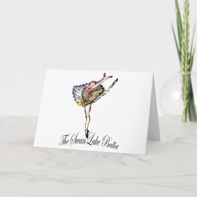 Carte Ballet original de lac swan par Latidaballet ! (Devant)