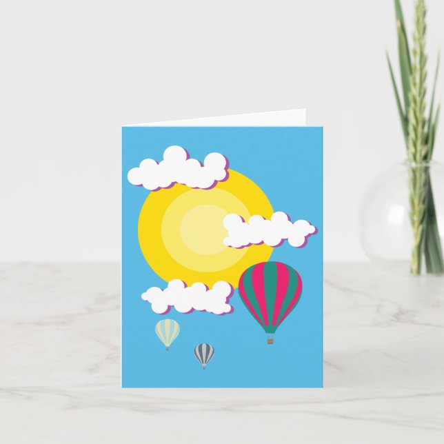Carte Ballon à air chaud (Devant)