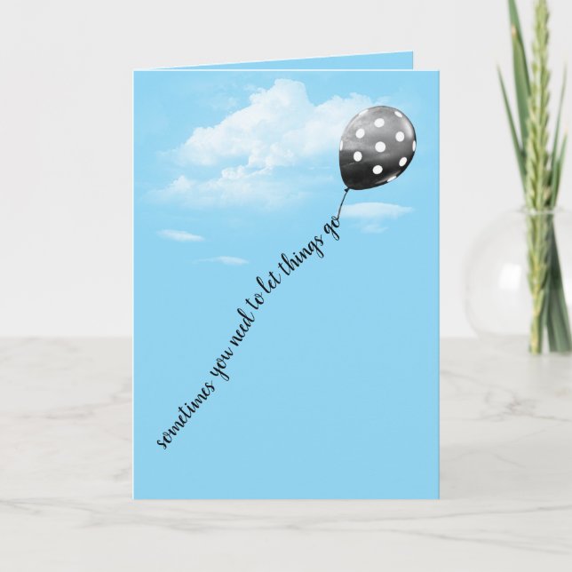 Carte Ballon à Points Pensant à Toi (Devant)