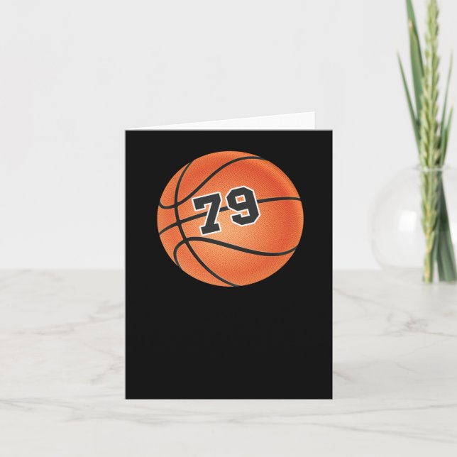 Carte Ballon de basketball numéro 79  (Devant)