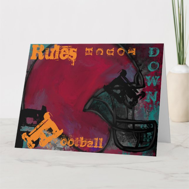 CARTE BALLON DE FOOT AMÉRICAIN (Devant)