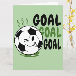 Carte Ballon de foot drôle, but de foot