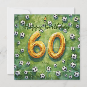 Carte Ballon de football 60e anniversaire
