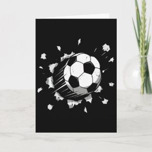 Carte Ballon de football graphique cool pour jeunes foot