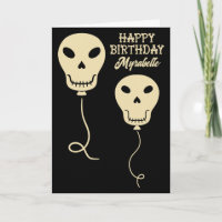 Ballons crâniens Personnalisé Goth Anniversaire