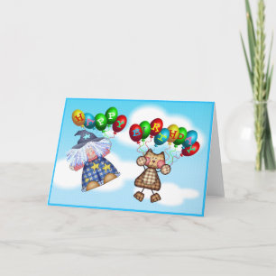 Carte Ballons d'anniversaire