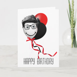 Carte Ballons d'anniversaire d'homme