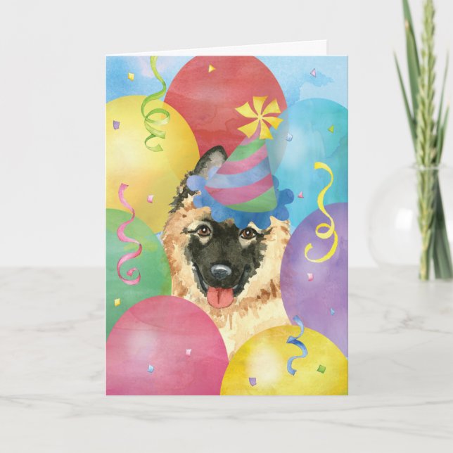 Carte Ballons d'anniversaire Tervuren (Devant)