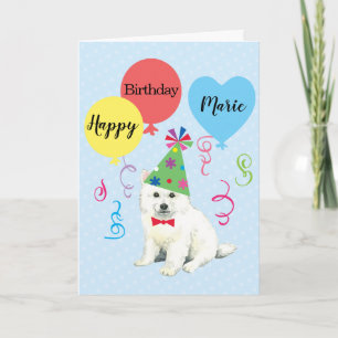 Carte Ballons de fête d'anniversaire Eskie